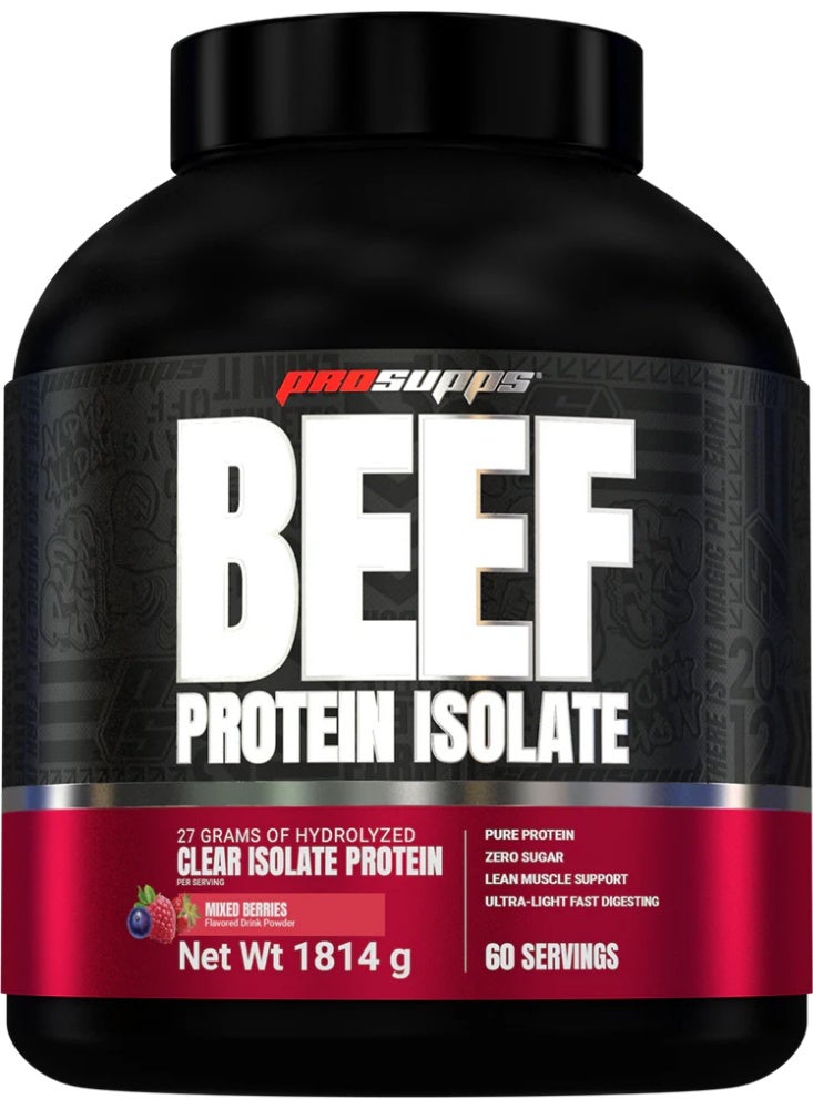 ProSupps Beef Protein Isolate Mix berries – 60 Servings (1814g) - Image 1